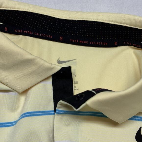 Nike Dri-Fit Tiger Woods Golf Polo Shirt Men's Size XL Yellow DR5318 RETIRED - Picture 6 of 12